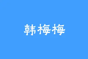 韩梅梅