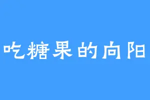 爱吃糖果的向阳花