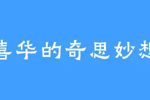 喜华的奇思妙想