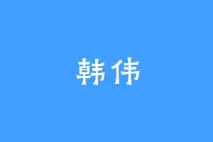 韩伟