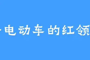 骑电动车的红领巾