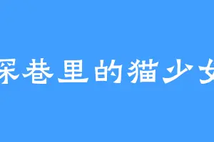 深巷里的猫少女