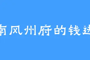南风州府的钱进