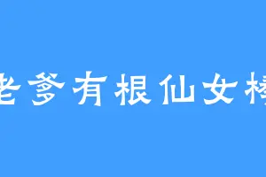 老爹有根仙女棒