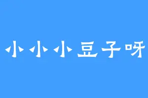 小小小豆子呀