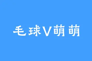 毛球V萌萌