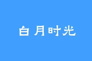 白月时光