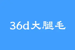 36d大腿毛