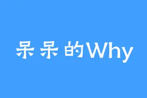 呆呆的Why
