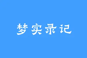 梦实录记