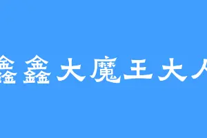 鑫鑫大魔王大人