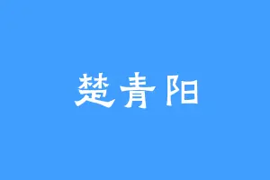 楚青阳