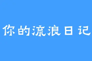 你的流浪日记