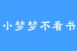 小梦梦不看书